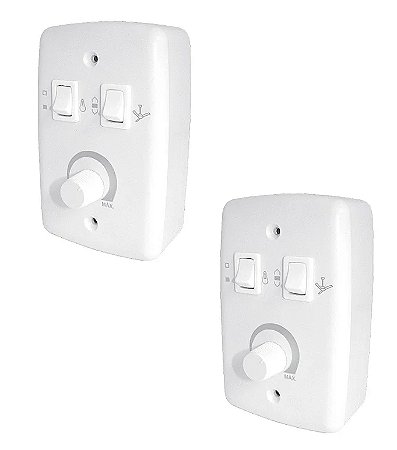 KIT 2 CHAVE ROTATIVA COM CAIXA EXTERNA BI VOLT 316 RIMA