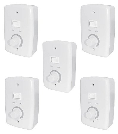 KIT 5 CONTROLE VENTILADOR OSCILANTE BIVOLT COM CAIXA 2 RIMA