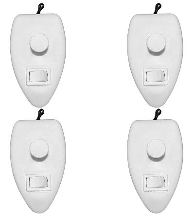 KIT 4 CHAVE MOUSE BRANCA VENTILADOR OSCILANTE 1000 W BIV10 RIMA