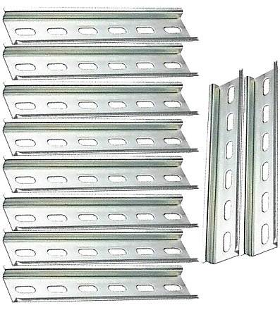 KIT 10 TRILHO DIN PERFU FERRO 1MT