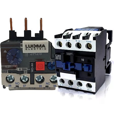 KIT  CONTATOR CJX2-D2510 NA 220V 60HZ + RELÊ TÉRMICO 17-25A