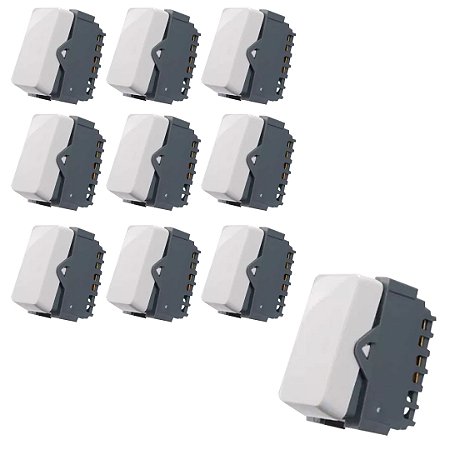 KIT 10 MODULO INTERRUPTOR PARALELO 10A-250V BR B3 - MARGIRUS