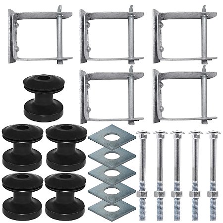 KIT 5 RACK ARMACAO 1/8 PESADA COM ISOLADOR ISOLADOR