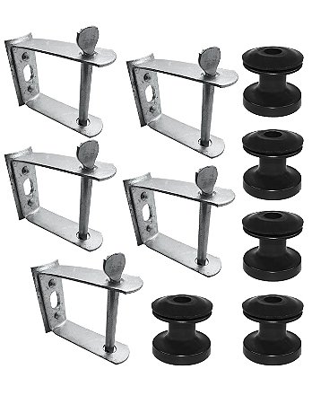 KIT 5 RACK ARMACAO 1/8 PESADA COM ISOLADOR