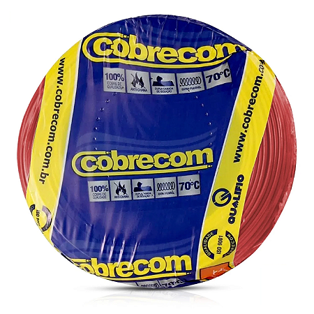20 METROS CABO FLEXIVEL 4,0 MM2 VM COBRECOM