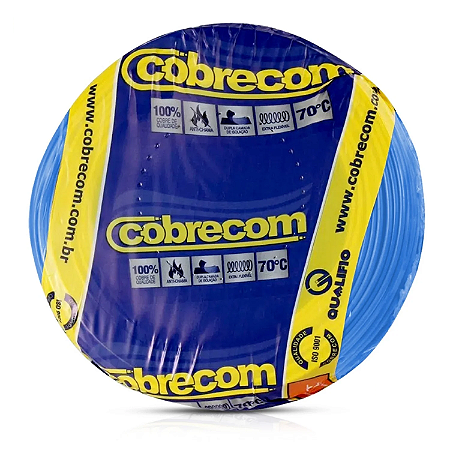 20 METROS CABO FLEXIVEL 2,5 MM2 AZ COBRECOM