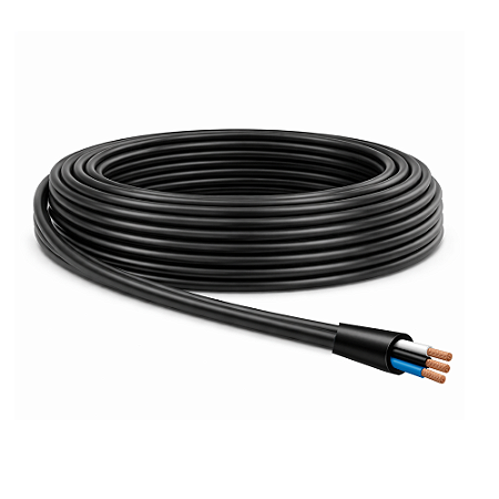 ROLO 50MT CABO PP FLEX 3 X 4 MM COBRECOM