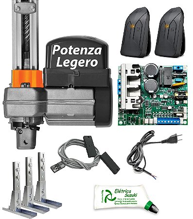 AUTOMATIZADOR BV POTENZA LEGERO HIBRIDA 60HZ TRILHO 1,4M 1/3 PPA
