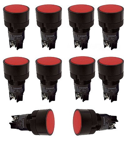 KIT 10 BOTAO MONOBLOCO 1NA 1NF LK EA145 VM LUKMA