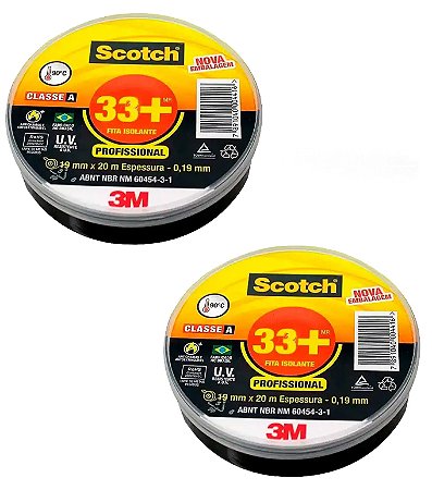 KIT 2 FITA ISOLANTE 33  PROFISSIONAL 3M
