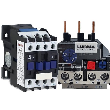 KIT  CONTATOR CJX2-D0910 NA 127V 60HZ + RELÊ TÉRMICO 2,5-4