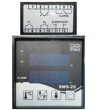 RELE TEMPO TEMPERATURA SMS 25 300C J 90 240VCA J DIGIMEC