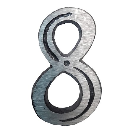 NÚMERO DE CASA METAL INDIVIDUAL 08