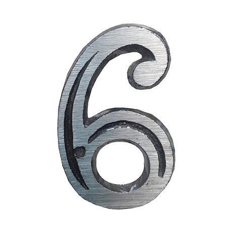 NÚMERO DE CASA METAL INDIVIDUAL 06