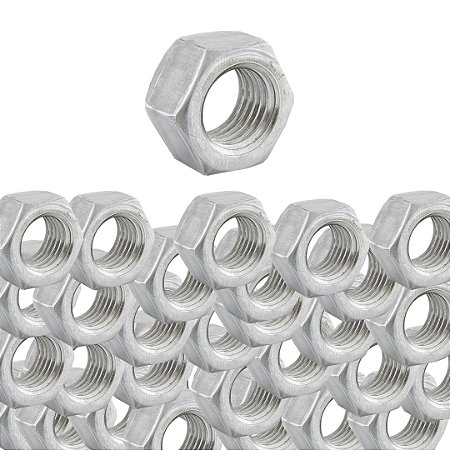 KIT 100 PORCA SEXTAVADA (D) 1/4 NC PL VONDER
