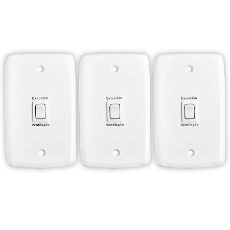 KIT 3 CHAVE P/ EXAUSTOR BIVOLT C/ CAIXA EXTERNA 250W 206 RIMA