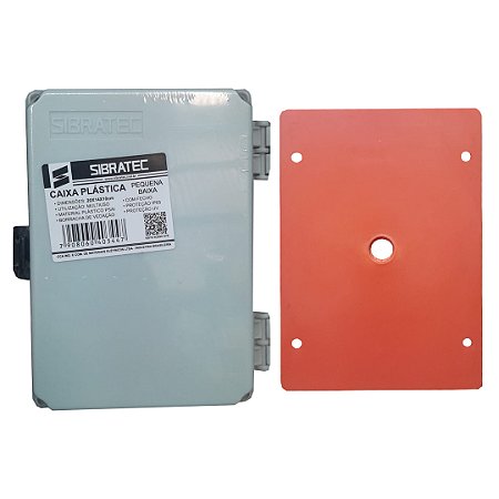 KIT CAIXA PLASTICA + PLACA C20-14-10CM PQ C/ FECHO BAIXA