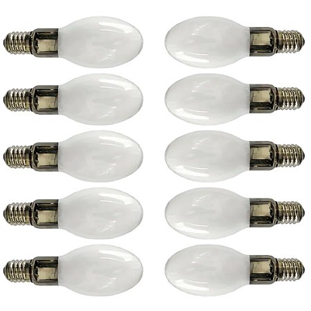 KIT 10 LAMPADA OVOIDE VAPOR METALICO 250W E40 LUKMA