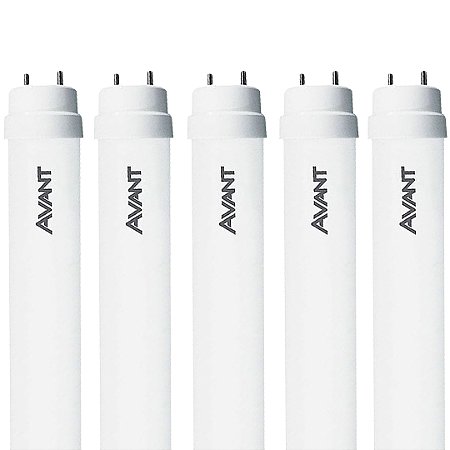 KIT 05 LAMPADA LED TUBOLAR T8 09W 60CM 6500K AVANT - OUROLUX