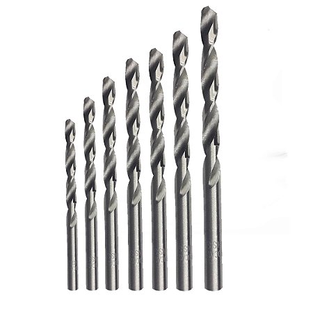 Kit Brocas de Aço Rápid P/ Metal 4,6,7,8,11,12 e 15mm