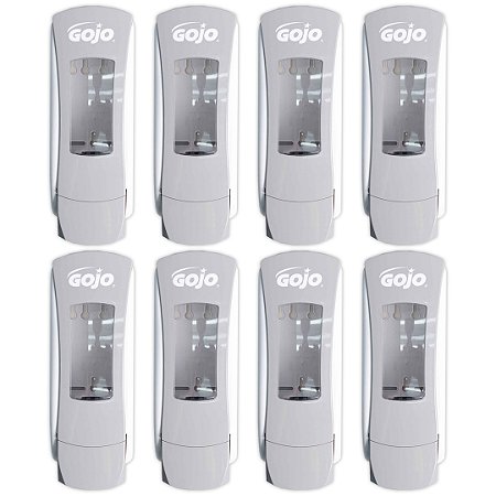 KIT 08 DOSADOR MANUAL GOJO 8884 ADX 1,2L CINZA E BRANCO
