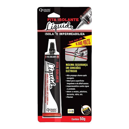 FITA ISOLANTE LIQUIDA  50GR  PRETA BISN. QUIMATIC