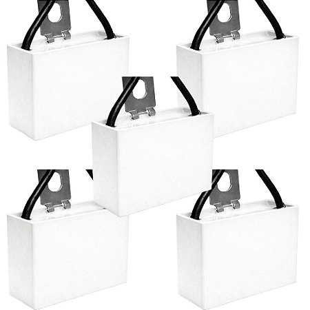 KIT 5 CAPACITOR POLIPROPILENO 3X250V - QUADRADO MK305
