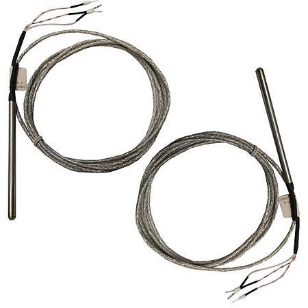 KIT 2 TERMOPAR PT100 3 FIOS HASTE 6X100MM CABO 2MT WJE