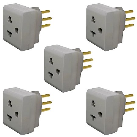 KIT 5 PINO ADAPTADOR 2P T 10A - CZ LORENZETTI