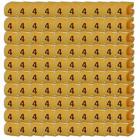KIT 100 ANILHA NUMERO EC1 (4) 2,5-4,0MM