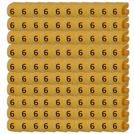 KIT 100 ANILHA NUMERO EC1 (6) 2,5-4,0MM