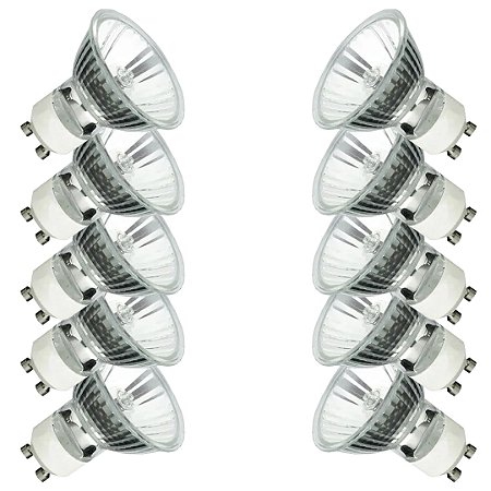 KIT 10 LÂMPADAS DICRÓICA GU10 50W 220V AVANT