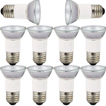 KIT 10 LAMPADAS HALÓGENA DICROICA JDR 50W 220V EMPALUX