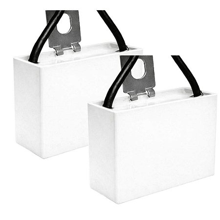 KIT 2 CAPACITOR POLIPROPILENO 3X250V - QUADRADO MK305