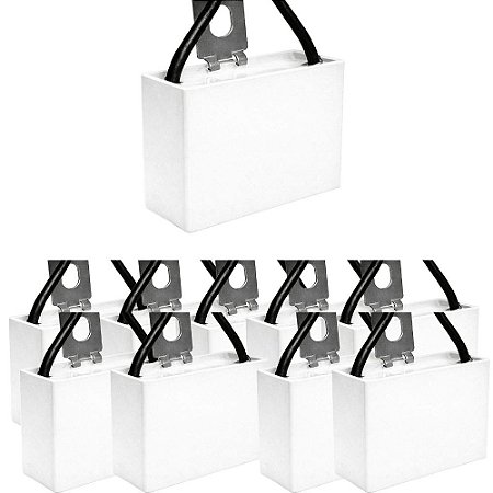 KIT 10 CAPACITOR POLIPROPILENO 3X250V - QUADRADO MK305