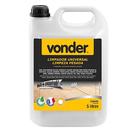 LIMPADOR UNIVERSAL LIMP.PESADA 5L VONDER