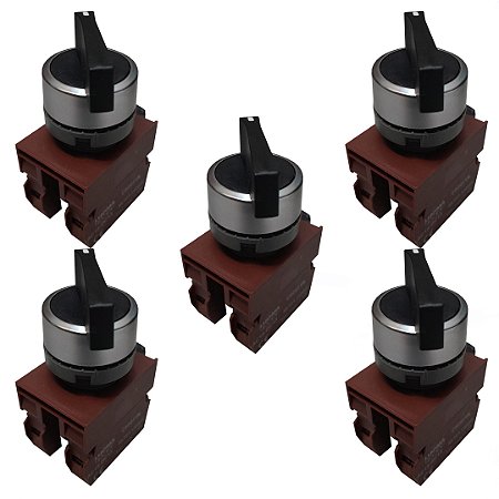 KIT 5 CHAVE LK6 C2SNL PLASTICA 2 POS FIXA NA NF LUKMA