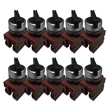 KIT 10 CHAVE LK6 C2SNL PLASTICA 2 POS FIXA NA NF LUKMA