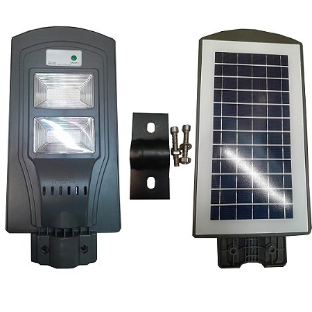 LUMINARIA PUBLICA SOLAR PAINEL EMBUTIDO 50W LED SOLVER