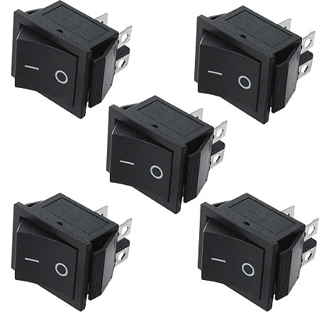 KIT 5 CHAVE GANGORRA ON/OFF 4 POLOS PT 16A-250V