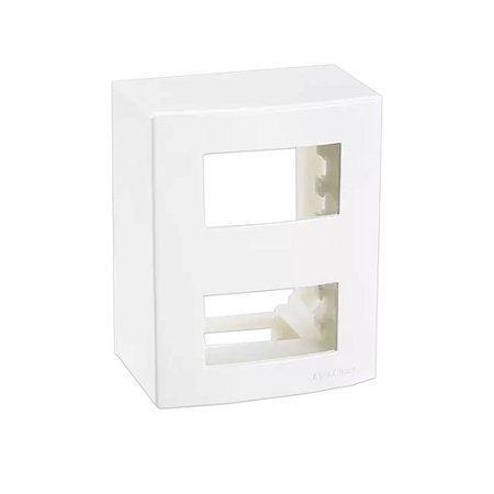 CAIXA SOBREPOR 95X75 2POSTOS SEP C/ SUPORTE BR SLEEK MARGIRIUS