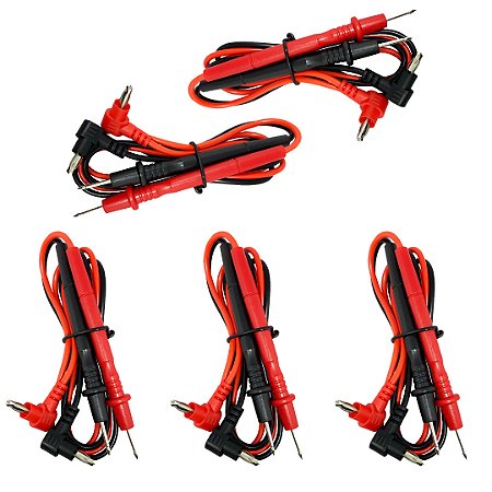 KIT 5 CABO PARA MULTIMETRO (PONTA DE PROVA)