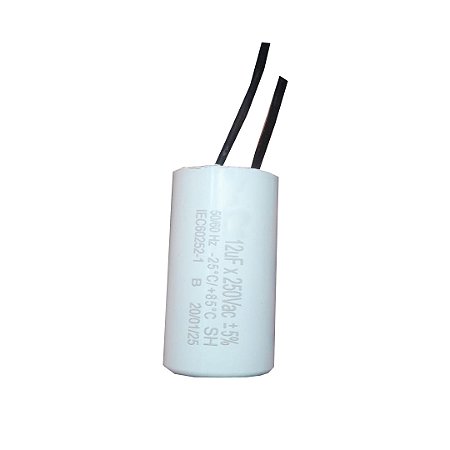 CAPACITOR 2 FIOS METALIZADO 12 UF X 250V  TRI