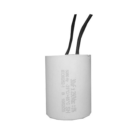 CAPACITOR 30X250V 2 FIOS METALIZADO TRIO