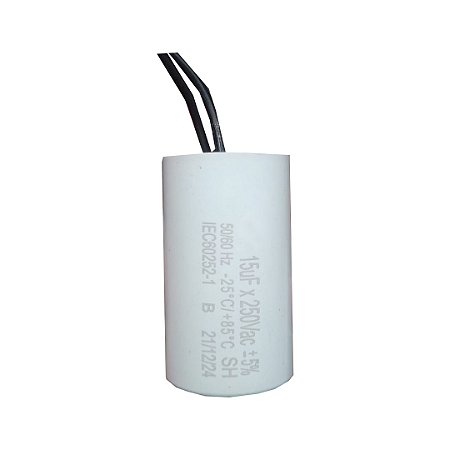 CAPACITOR 15X250V 2 FIOS METALIZADO TRIO