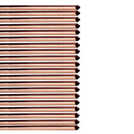 Kit 20 Haste De Aterramento Cobre - 1/2 X 2,0mts 10mm