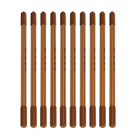 KIT 10 HASTE ALTA CAMADA ATERRAMENTO 5/8 PROLONG 14.3MMX2,4M