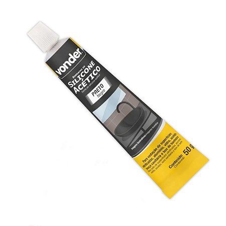 SILICONE  ACETICO 50G PRETO TUBETE - VONDER