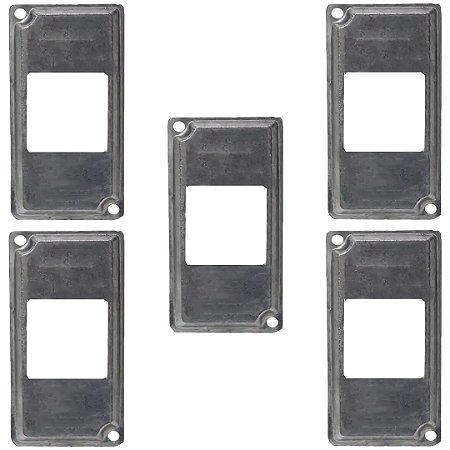 KIT 5 PLACA  2P P/CONDULETE 1"