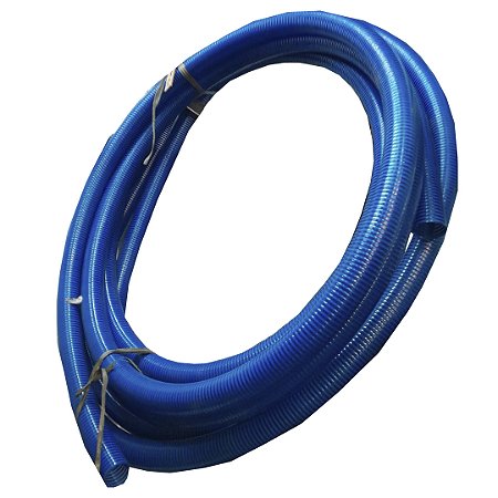 KIT 17 METROS MANGUEIRA SUCÇAO  2" AZUL OLIPLAS